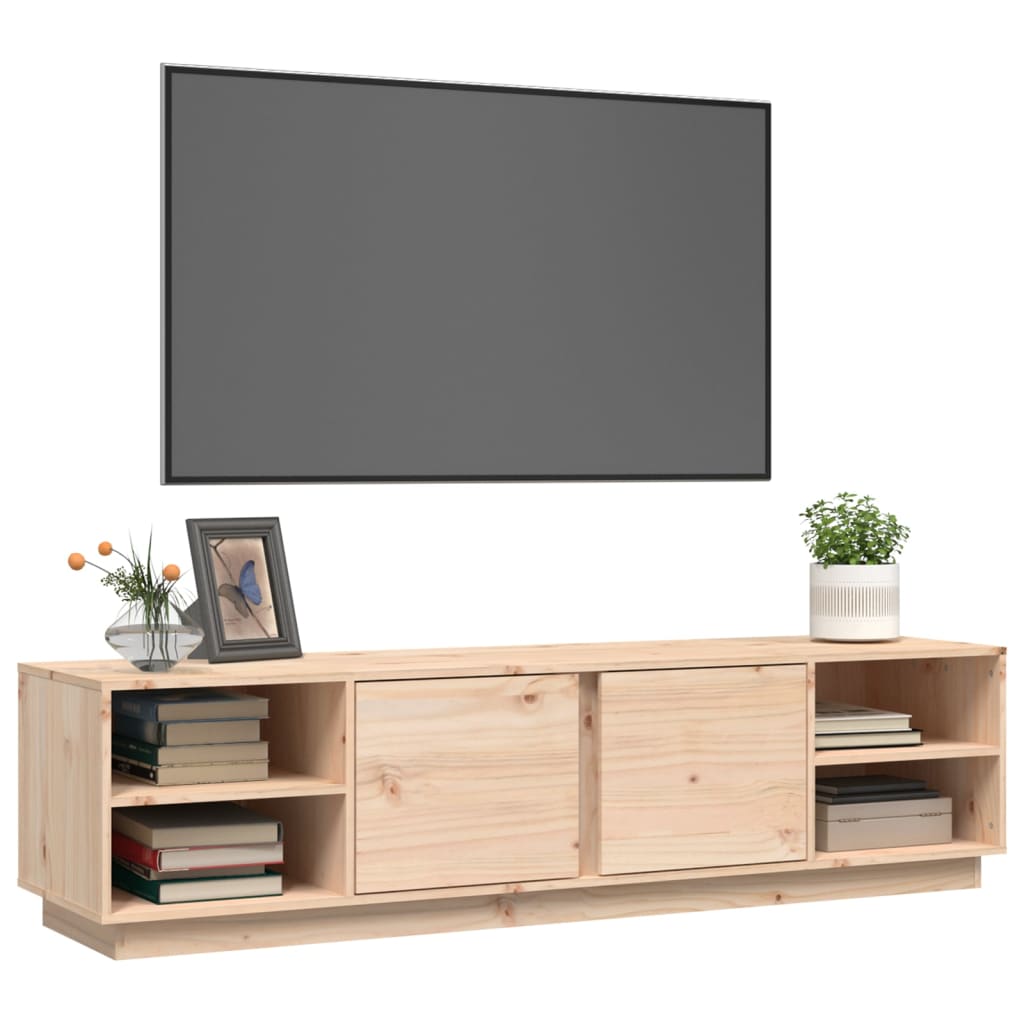 vidaXL tömör fenyőfa TV-szekrény 156 x 40 x 40 cm