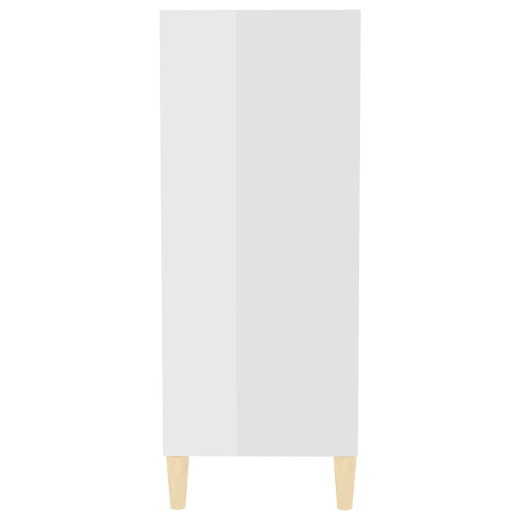 vidaXL magasfényű fehér forgácslap tálalószekrény 57 x 35 x 90 cm