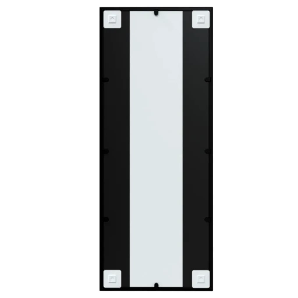 vidaXL fekete fém fali tükör 100 x 40 cm