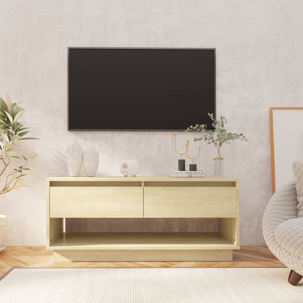 vidaXL sonoma tölgy színű forgácslap TV-szekrény 102 x 41 x 44 cm