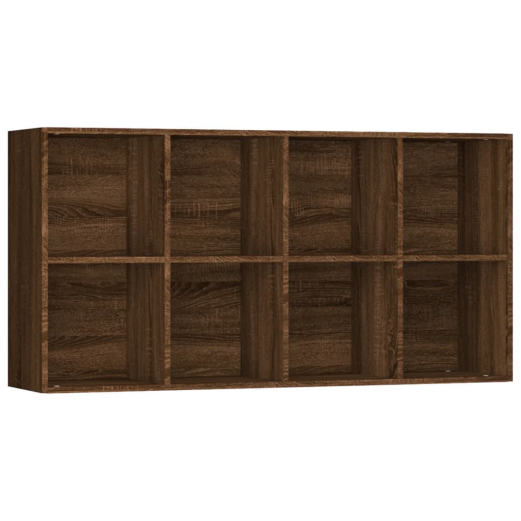 vidaXL barna tölgyszínű szerelt fa könyv-/tálalószekrény 66x30x130 cm