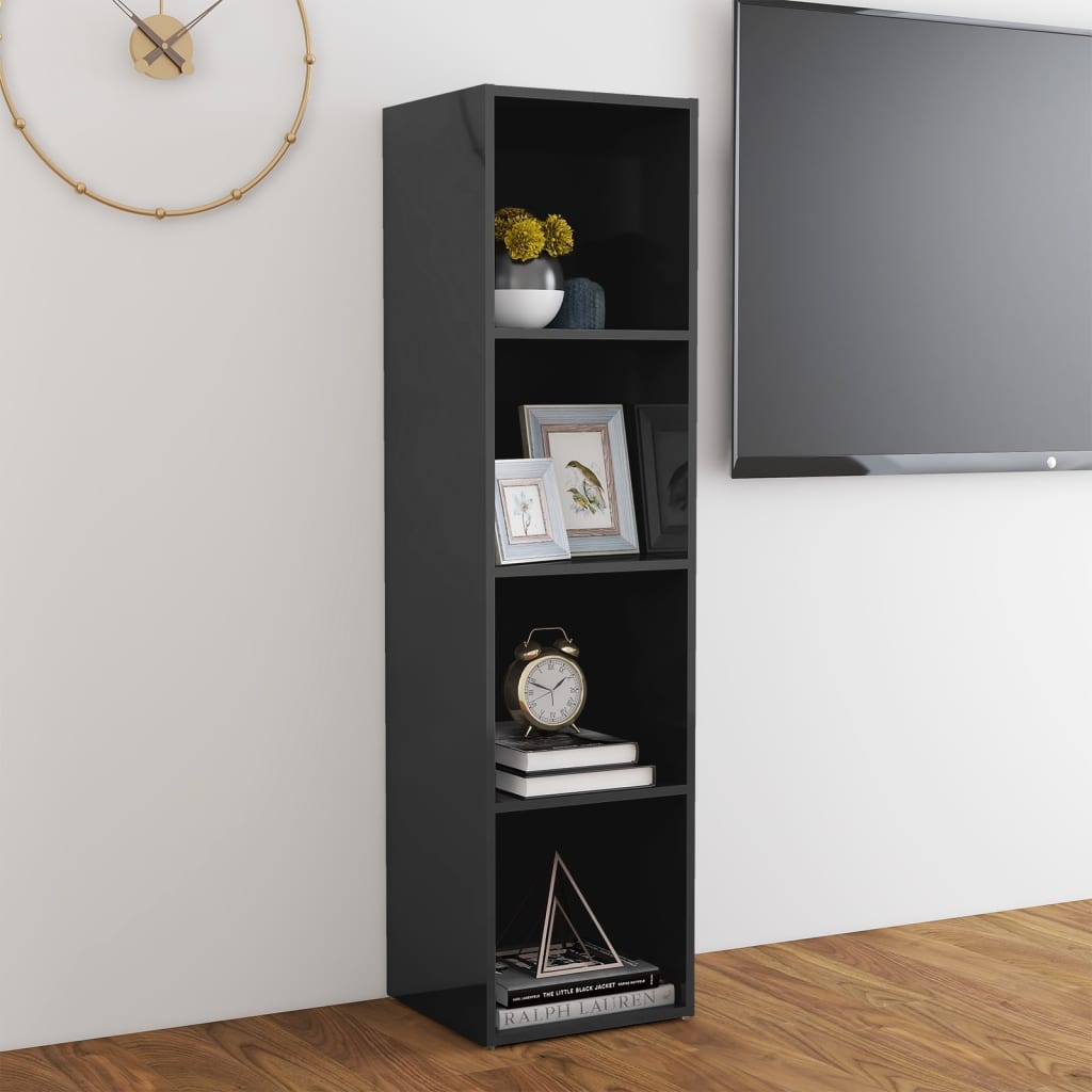 vidaXL magasfényű szürke forgácslap TV-szekrény 142,5 x 35 x 36,5 cm