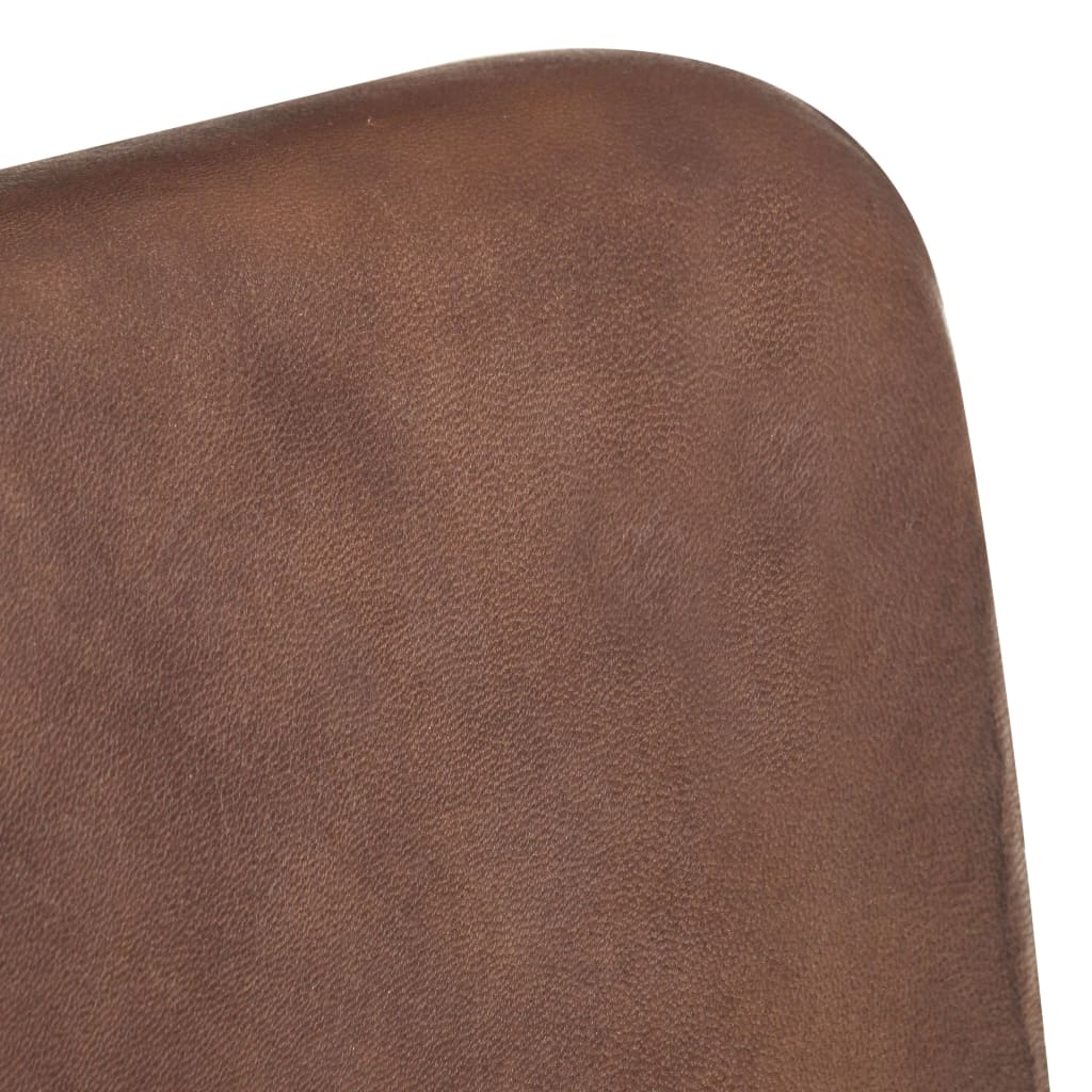 vidaXL antikolt barna valódi bőr kétszemélyes kanapé