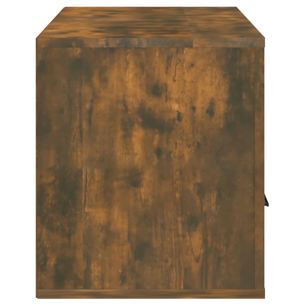 vidaXL füstös tölgyszínű szerelt fa TV-szekrény 100 x 35 x 40 cm