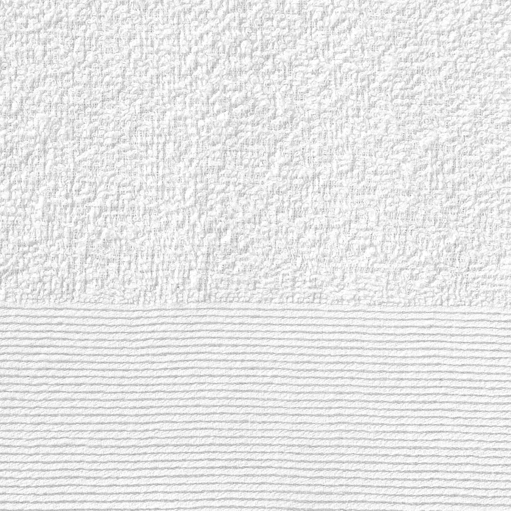 vidaXL 10 db fehér pamut kéztörlő törölköző 350 g/m² 50 x 100 cm