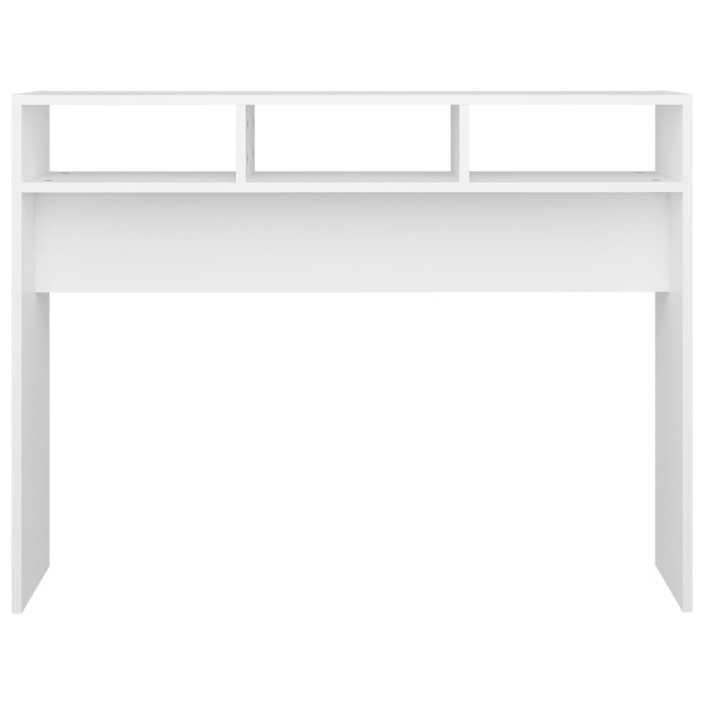vidaXL fehér forgácslap tálalóasztal 105 x 30 x 80 cm