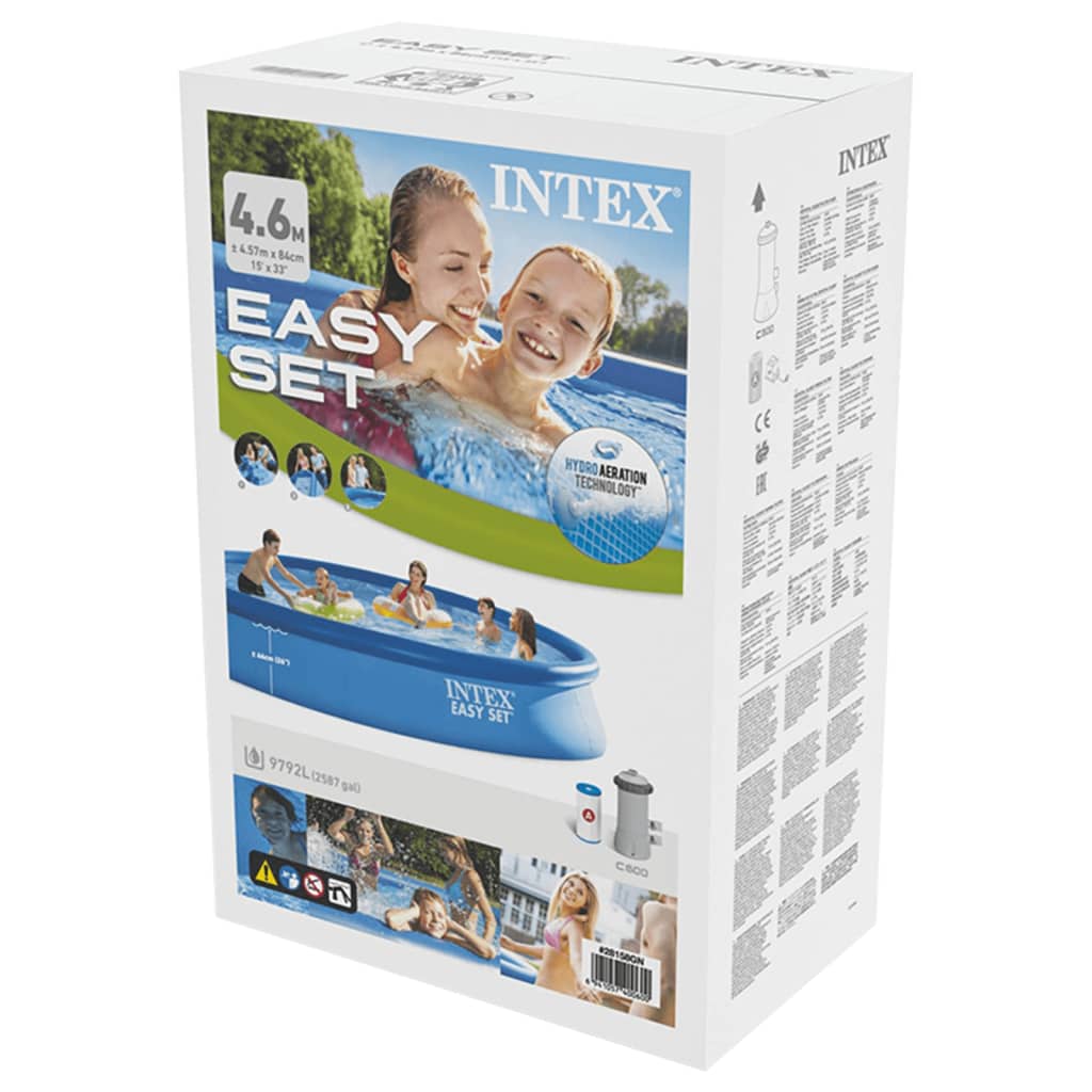 Intex Easy Set úszómedence szűrőrendszerrel 457 x 84 cm