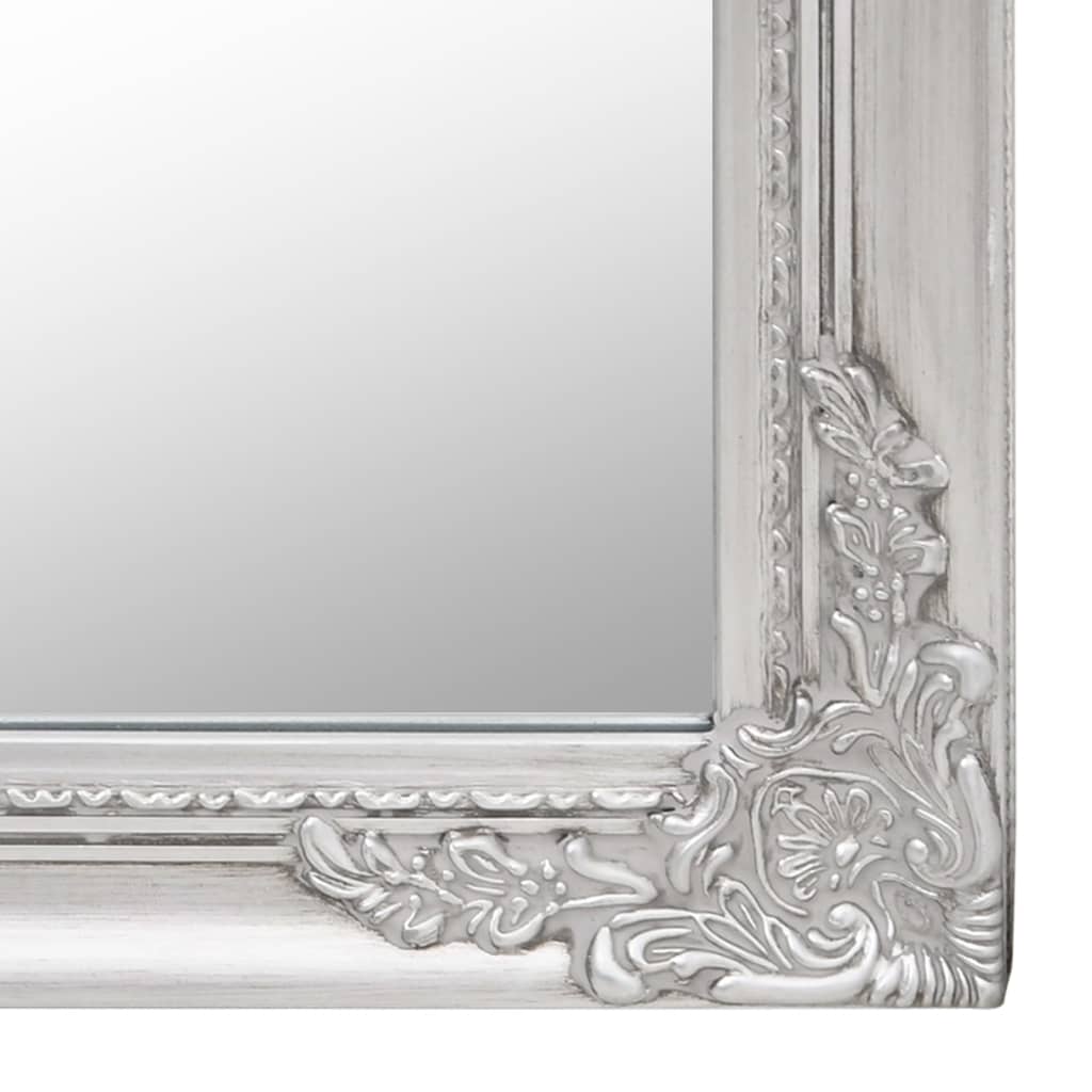 vidaXL ezüstszínű szabadon álló tükör 50x200 cm