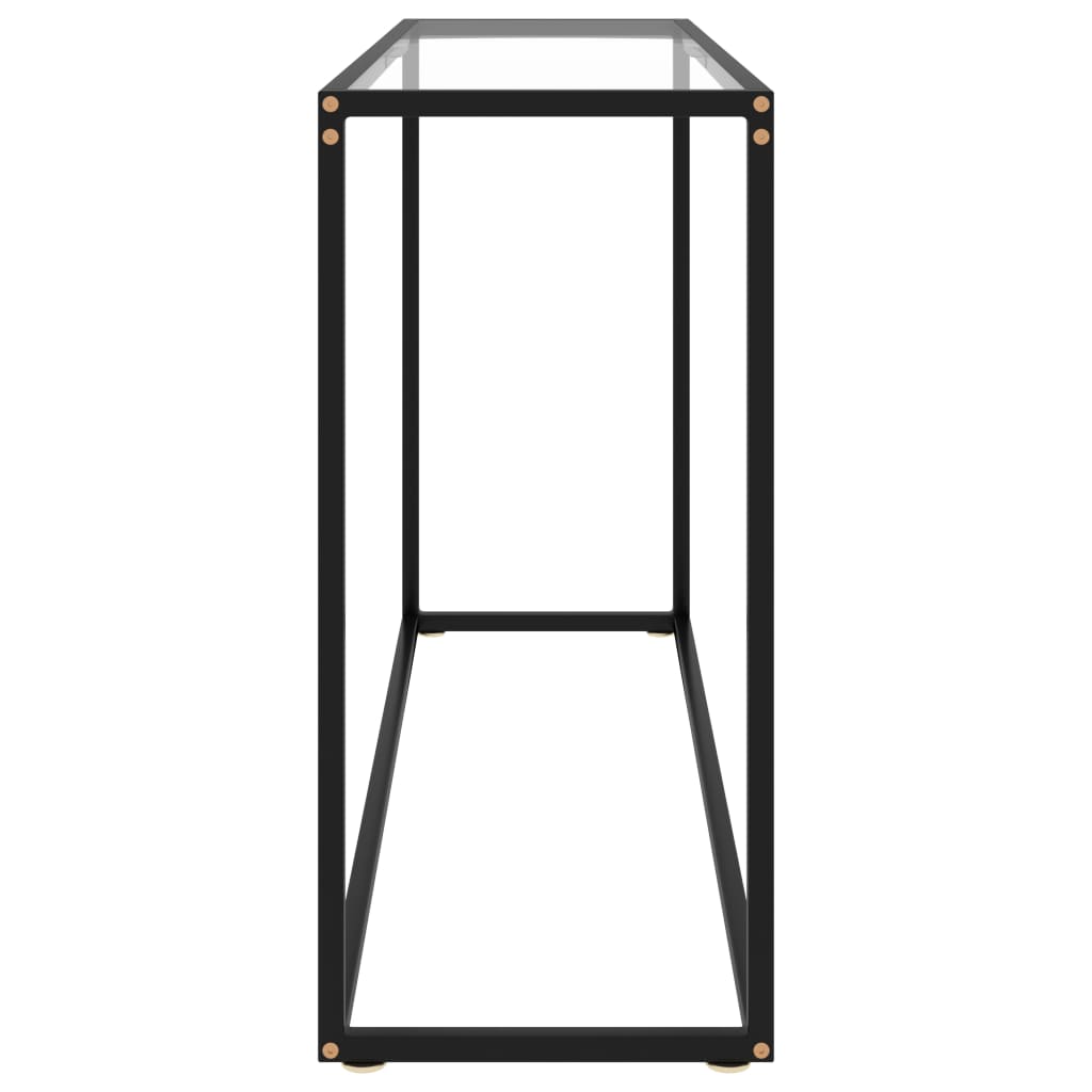 vidaXL átlátszó edzett üveg tálalóasztal 120 x 35 x 75 cm