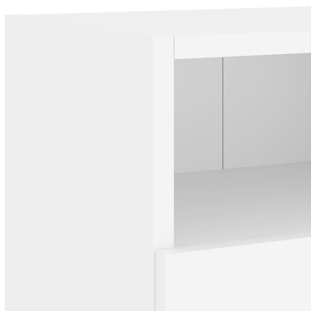 vidaXL 5 darab fehér szerelt fa fali TV-szekrény