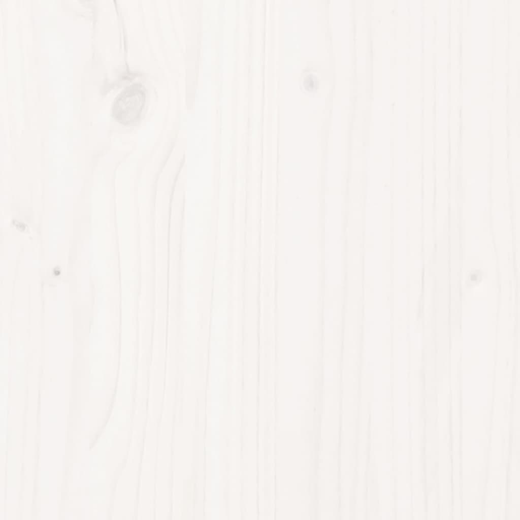 vidaXL fehér kültéri tömör fa bárasztal tetővel 112,5 x 57 x 195,5 cm