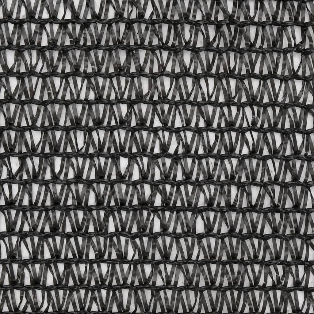 vidaXL belátásgátló háló, HDPE, 2 x 25 m, fekete