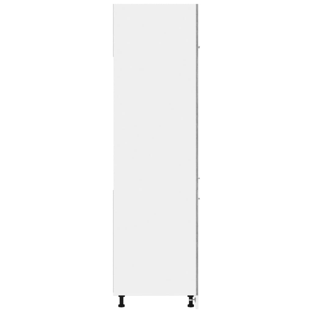 vidaXL barna tölgy színű szerelt fa hűtőtároló szekrény 60x57x207 cm