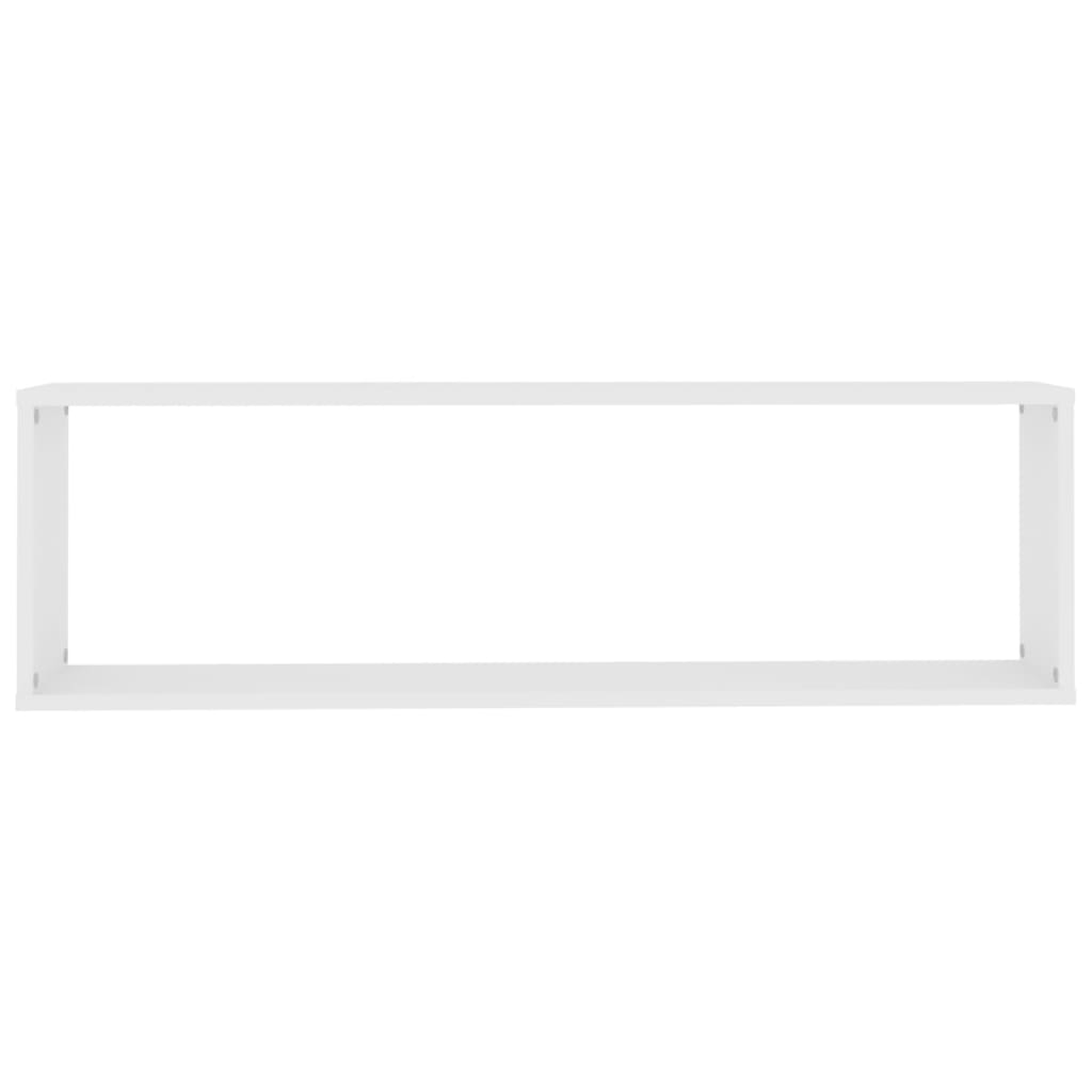 vidaXL 2 db fehér forgácslap fali polc 100 x 15 x 30 cm