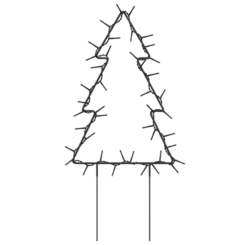 vidaXL karácsonyfa fénydekoráció 3 db cövekkel 50 LED 29 cm