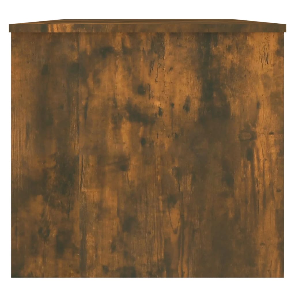 vidaXL füstös tölgyszínű szerelt fa dohányzóasztal 102x50,5x46,5 cm