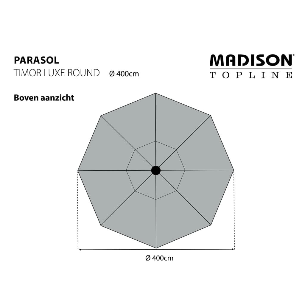Madison Timor Luxe PAC8P015 tópszínű napernyő 400 cm