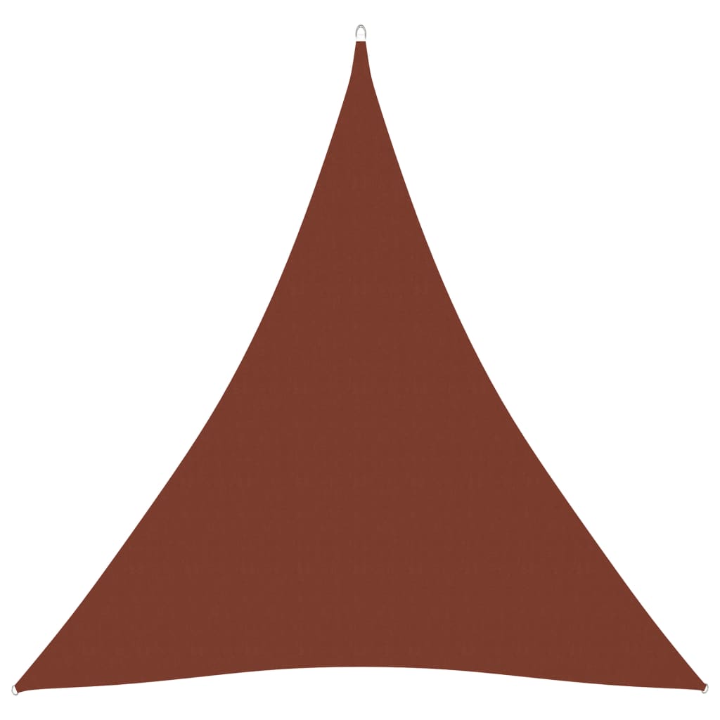 vidaXL terrakotta háromszögű oxford-szövet napvitorla 4,5x4,5x4,5 m