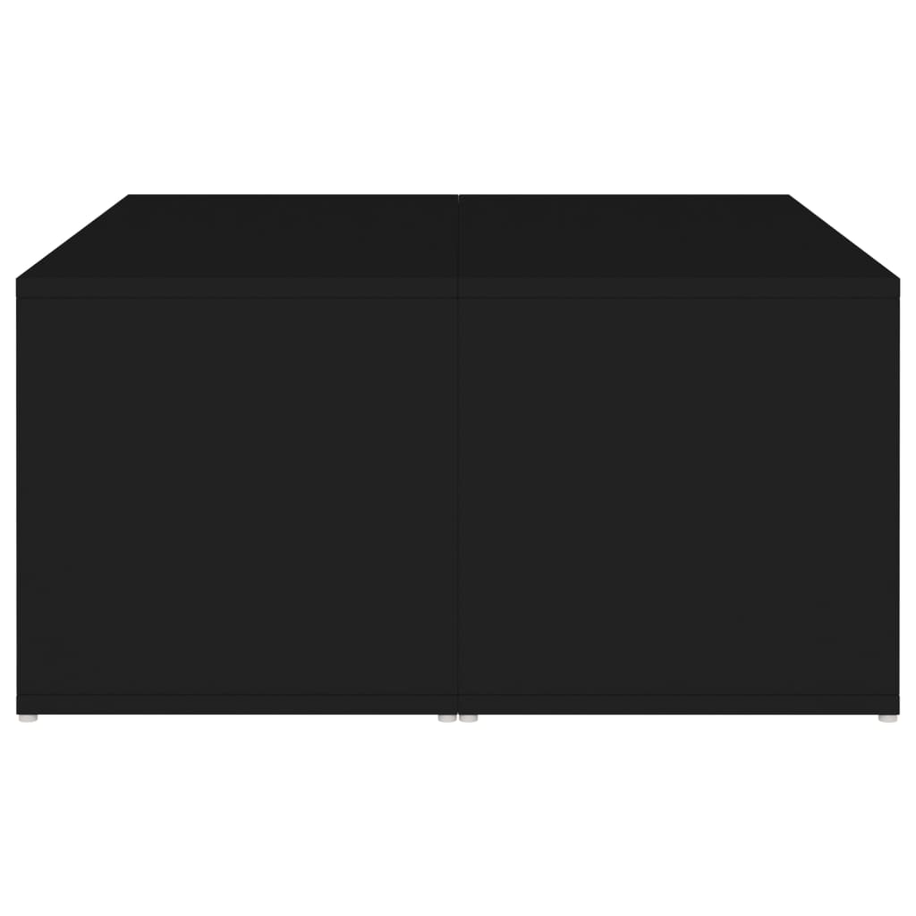vidaXL 4 db fekete forgácslap dohányzóasztal 33 x 33 x 33 cm