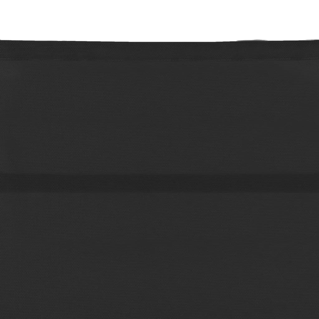 vidaXL fekete textilén és alumínium napozóágy