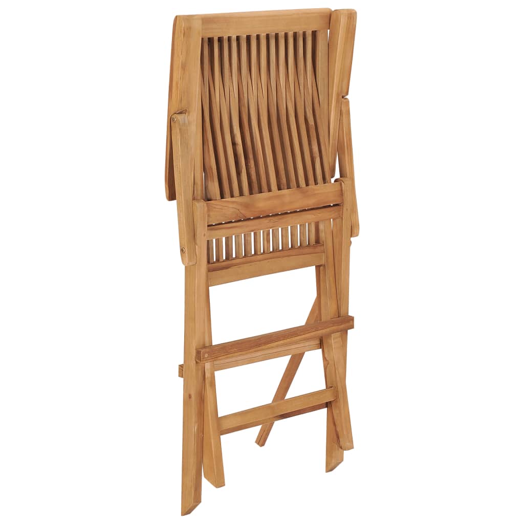vidaXL 8 db tömör tíkfa kerti szék szürke párnával