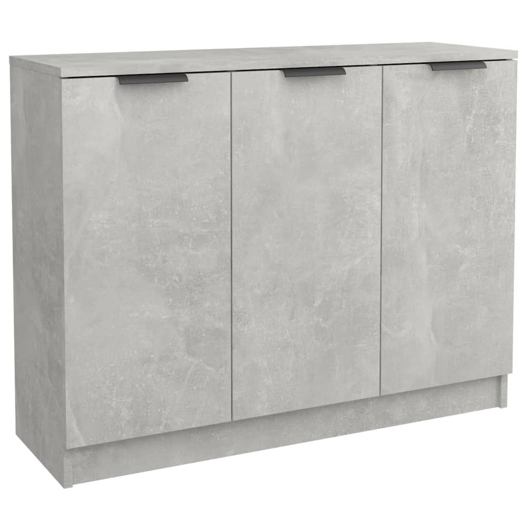 vidaXL betonszürke szerelt fa tálalóasztal 90,5x30x70 cm