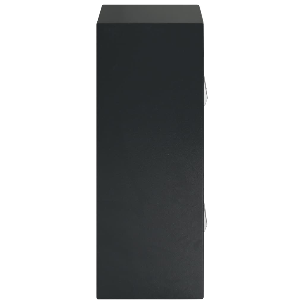vidaXL sötétszürke kétajtós digitális széf 35 x 31 x 80 cm