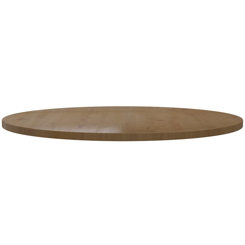 vidaXL barna tömör fenyőfa asztallap Ø90 x 2,5 cm