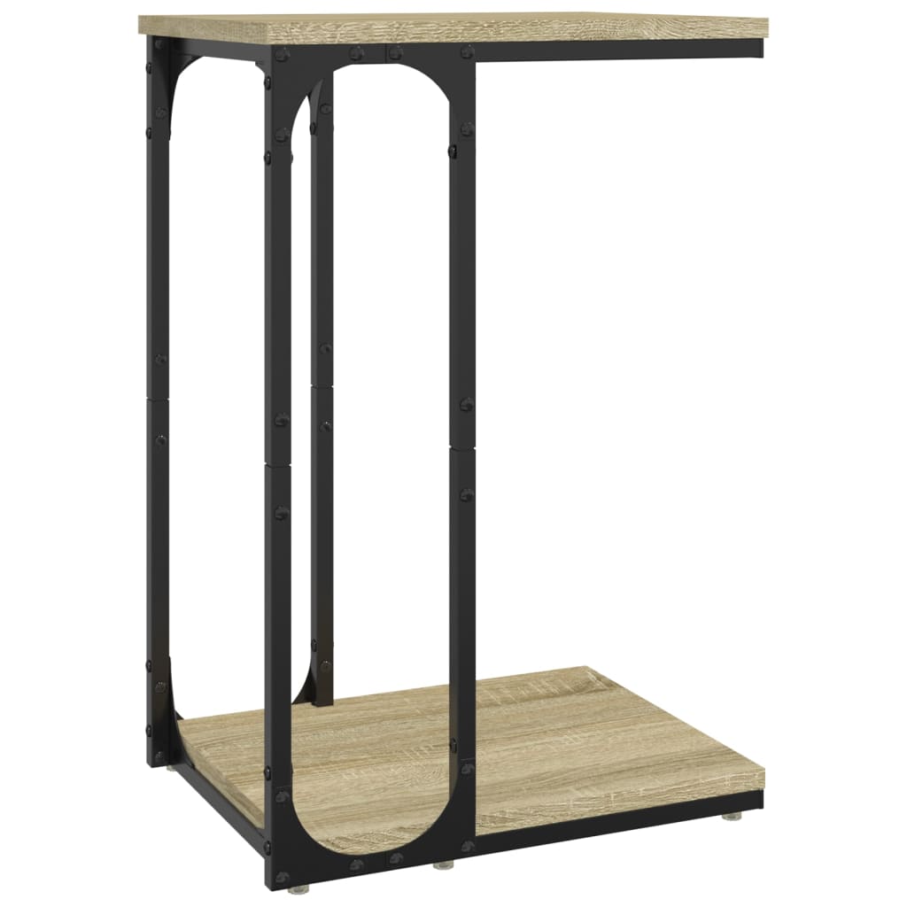 vidaXL sonoma-tölgyszínű szerelt fa kisasztal 40 x 30 x 60 cm