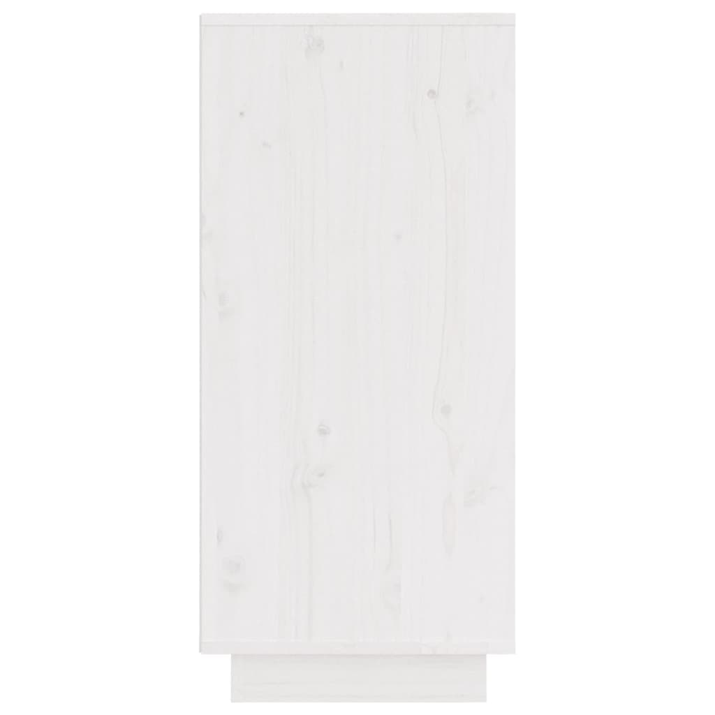 vidaXL fehér tömör fenyőfa tálalószekrény 31,5 x 34 x 75 cm