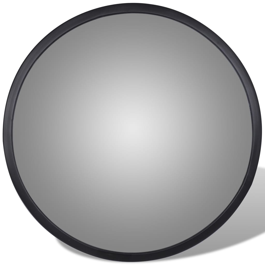 Konvex beltéri közlekedési tükör fekete akril 30 cm