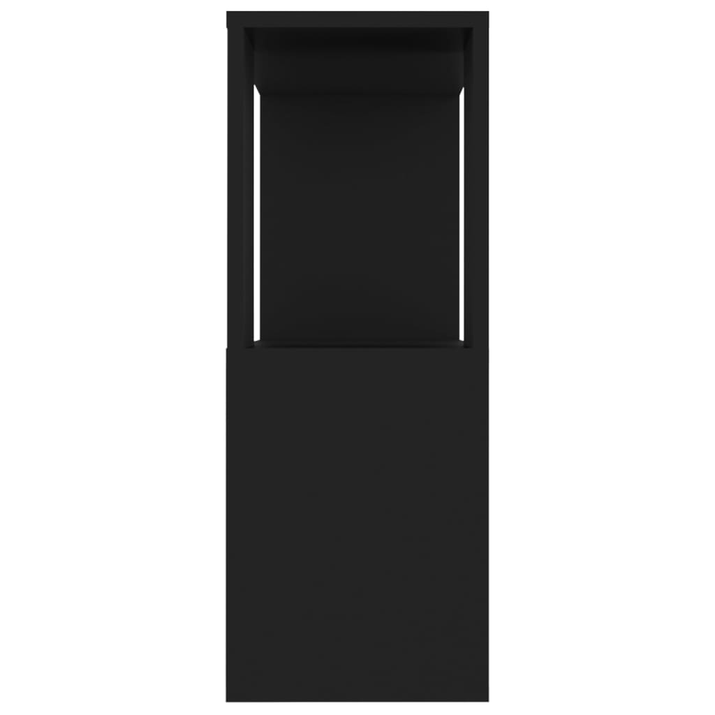 vidaXL fekete forgácslap TV-szekrény 80 x 24 x 63 cm