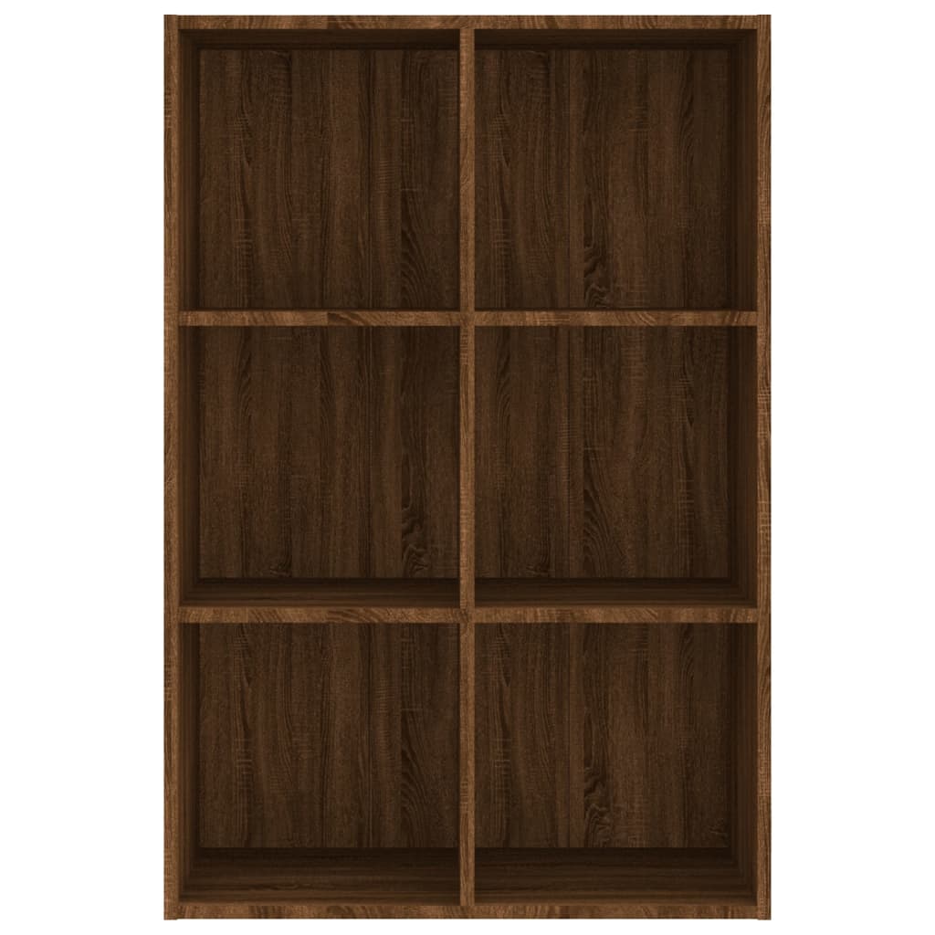 vidaXL barna tölgyszínű szerelt fa könyv-/tálalószekrény 66x30x98 cm