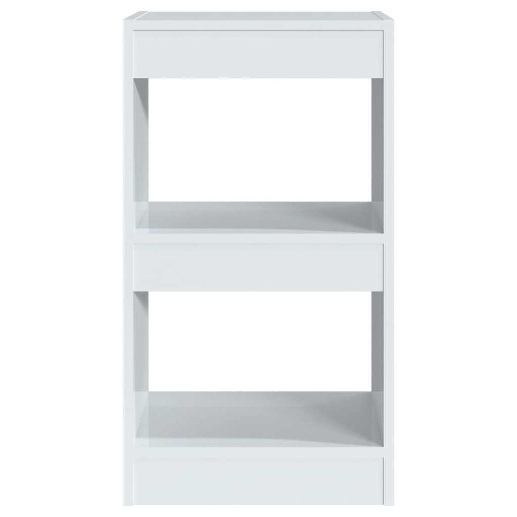 vidaXL fehér magasfényű könyvszekrény/térelválasztó 40 x 30 x 72 cm