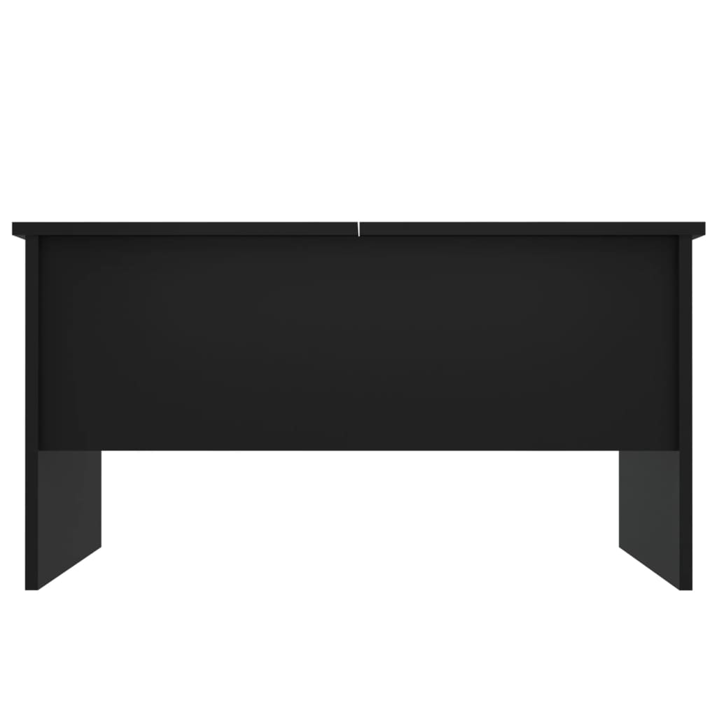 vidaXL fekete szerelt fa dohányzóasztal 80 x 50 x 42,5 cm