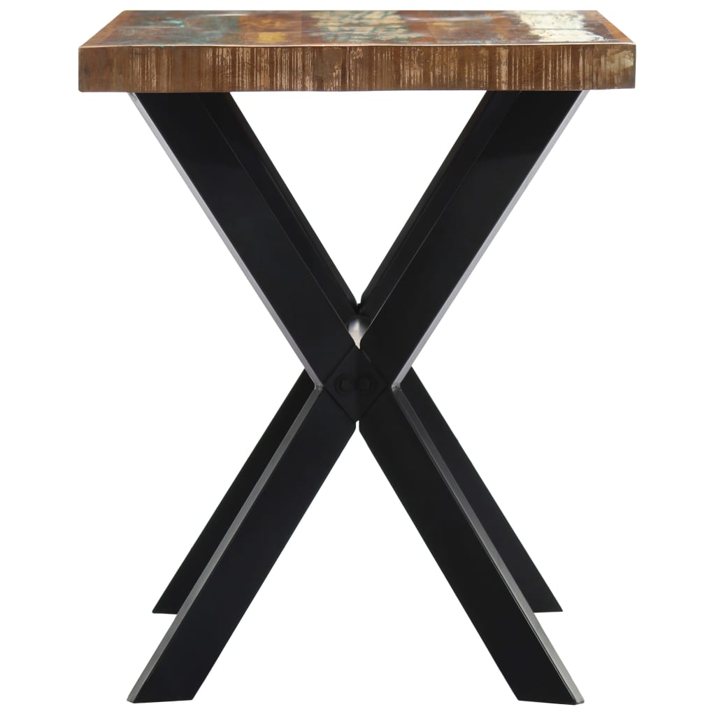 vidaXL tömör újrahasznosított fa étkezőasztal 120 x 60 x 75 cm
