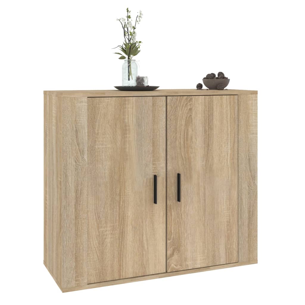 vidaXL sonoma tölgy színű szerelt fa tálalóasztal 80x33x70 cm