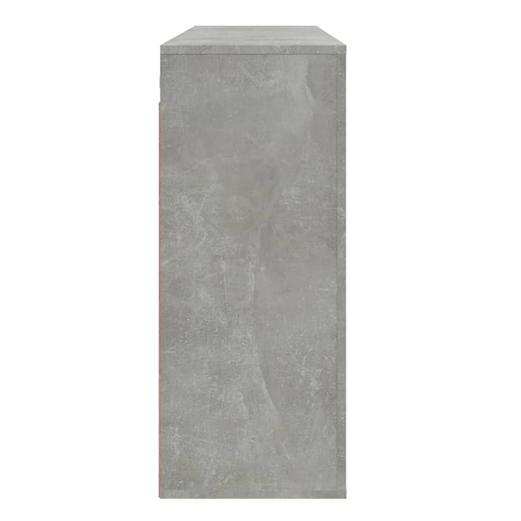 vidaXL betonszürke szerelt fa faliszekrény 80 x 313 x 80 cm