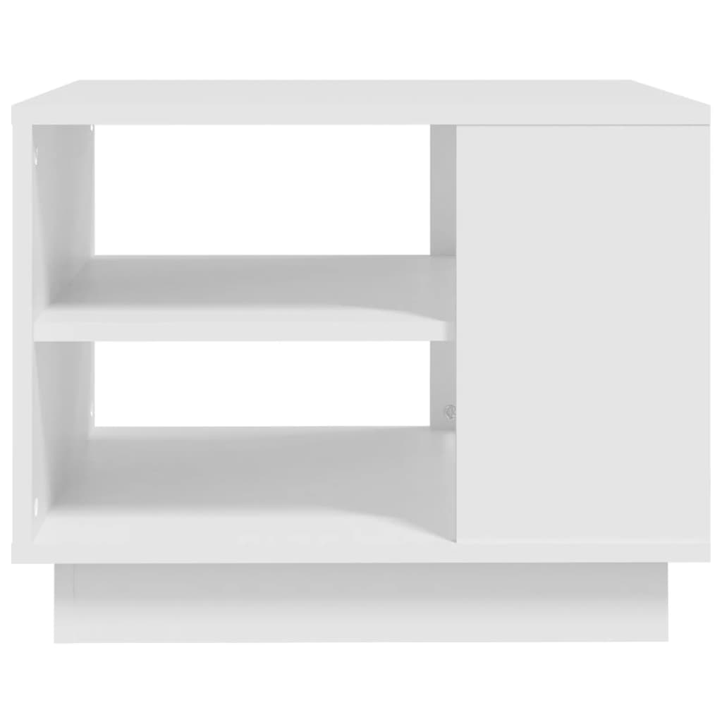 vidaXL fehér forgácslap dohányzóasztal 55 x 55 x 43 cm