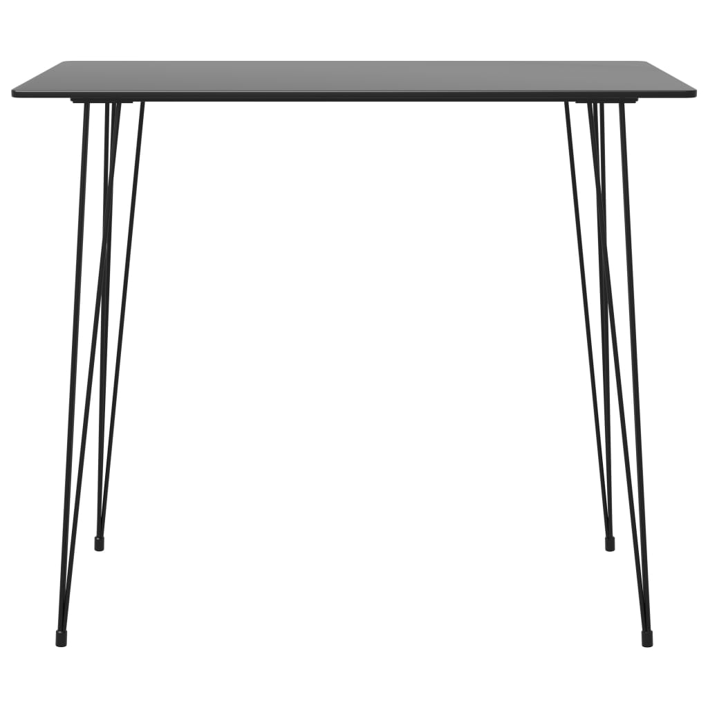 vidaXL fekete bárasztal 120x60x105 cm