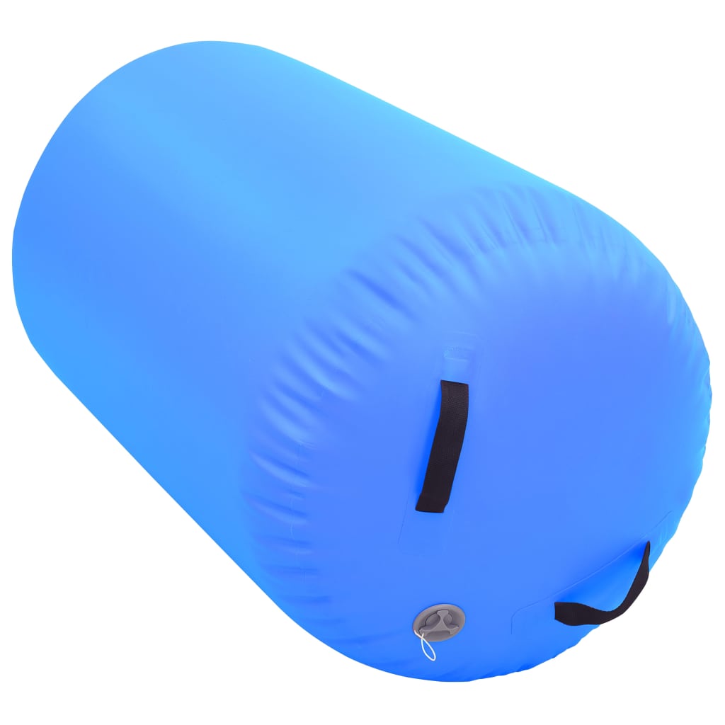 vidaXL kék PVC felfújható tornahenger pumpával 100 x 60 cm
