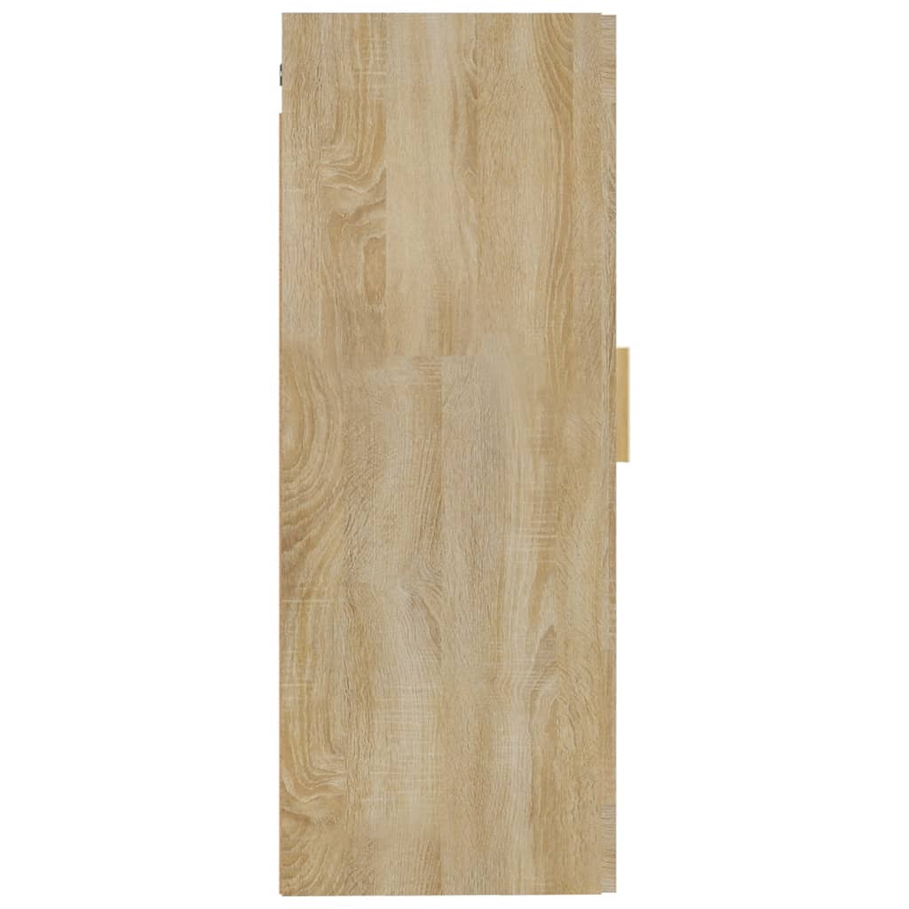 vidaXL sonoma tölgy színű szerelt fa faliszekrény 35 x 34 x 90 cm