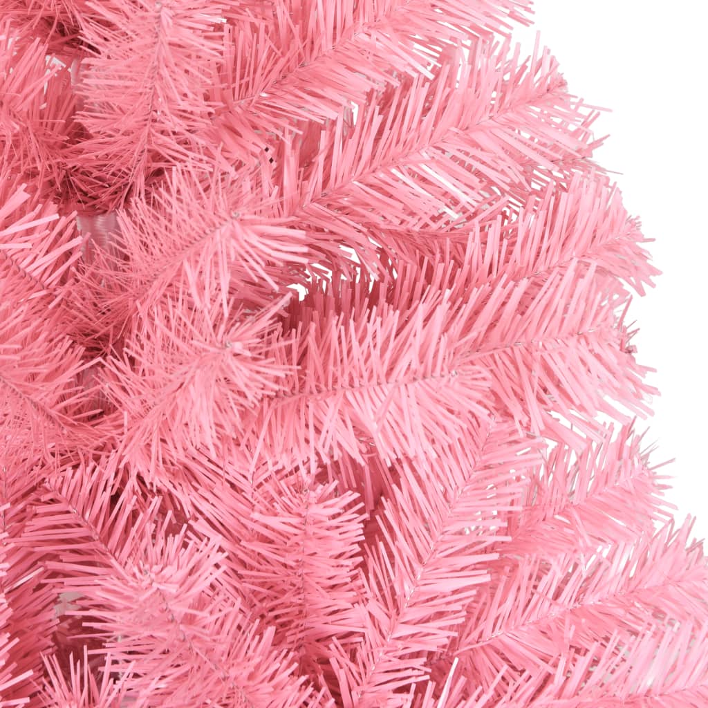 vidaXL rózsaszín PVC műkarácsonyfa állvánnyal 180 cm