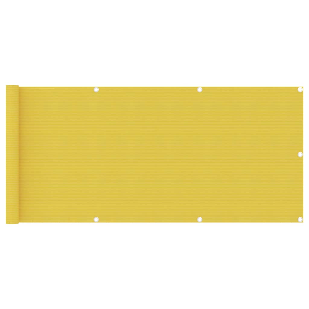 vidaXL sárga HDPE erkélytakaró 75 x 300 cm