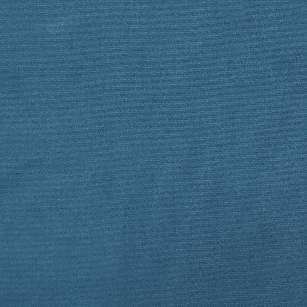vidaXL kék bársony lábzsámoly 77x55x31 cm