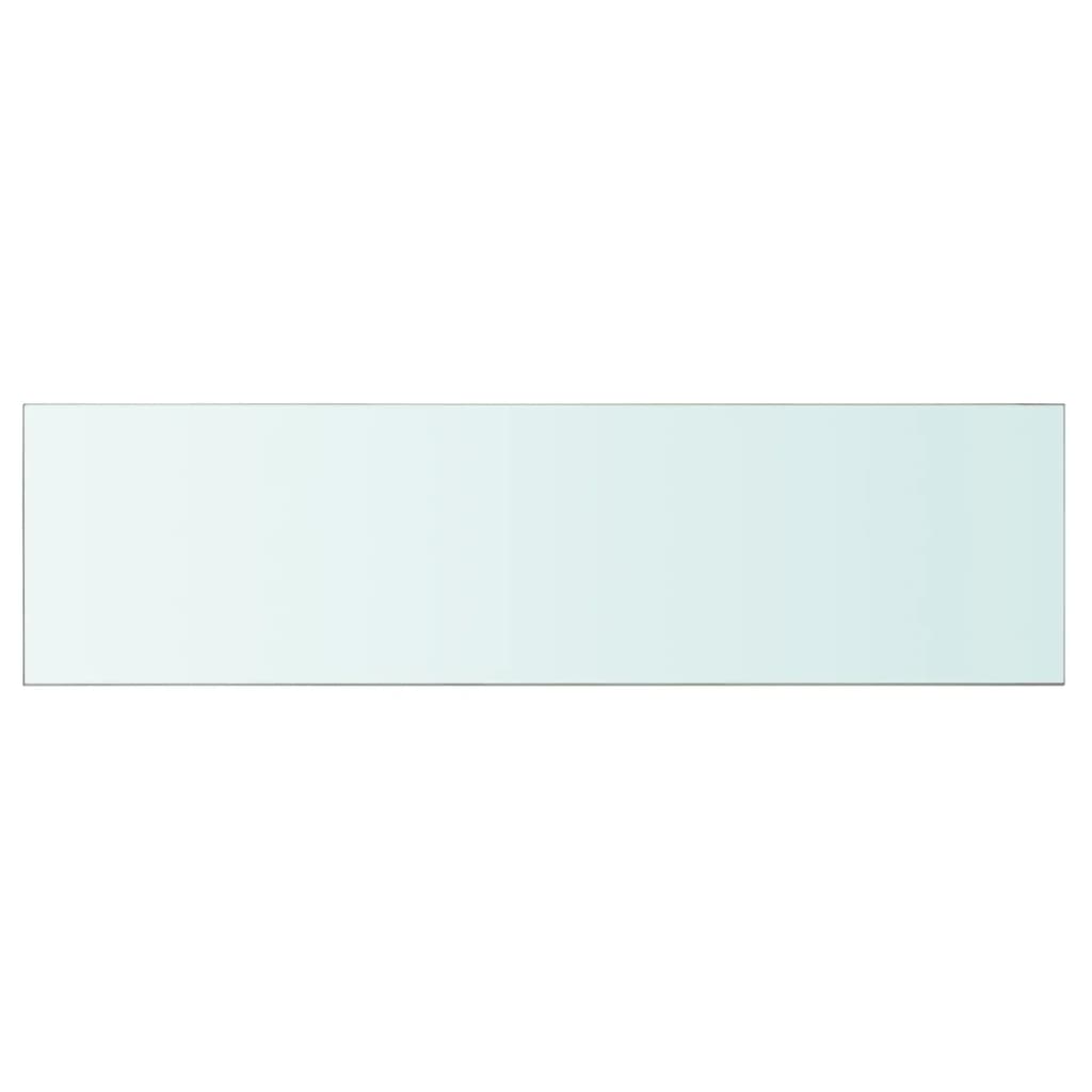 vidaXL 110x30 cm átlátszó panel üvegpolc