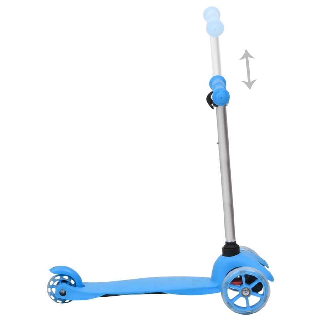 vidaXL kék háromkerekű gyermekroller állítható alumínium kormánnyal
