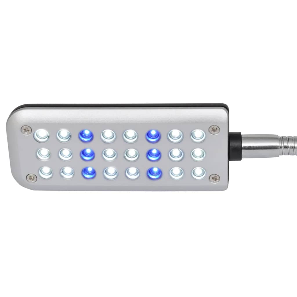 LED Akvárium Lámpa 24 LED Kék és Fehér
