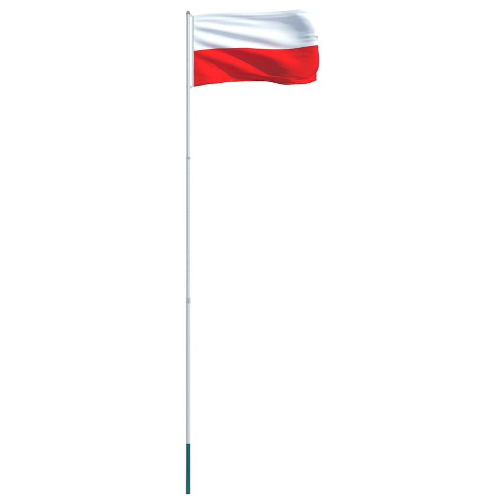 vidaXL lengyel zászló alumíniumrúddal 4 m