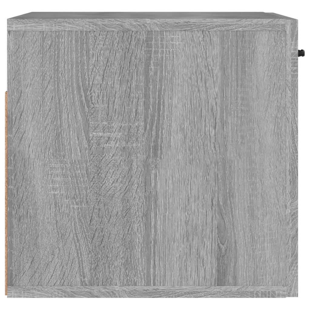 vidaXL szürke sonoma színű szerelt fa faliszekrény 80 x 36,5 x 35 cm